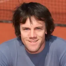 Portrait of Will Alexander, tennis coach at Blackheath Lawn Tennis Club